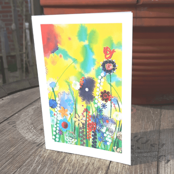 Flower Meadow Greeting Card