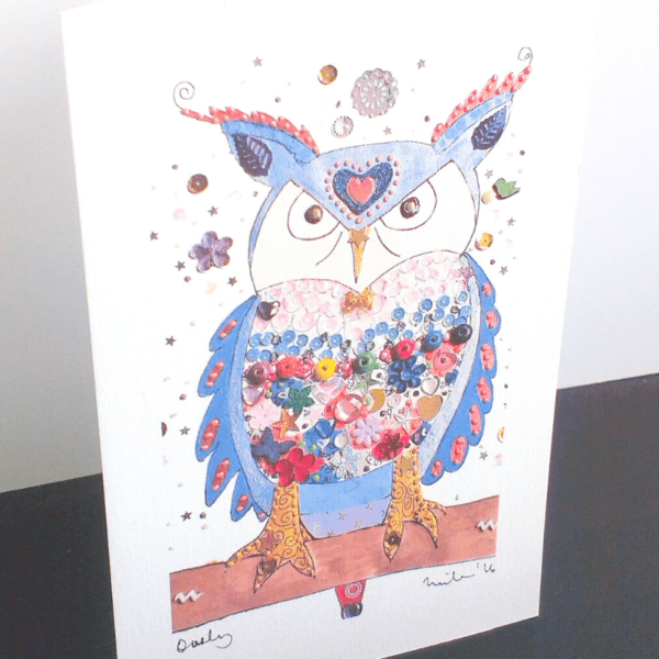 Owl Greeting Card 1
