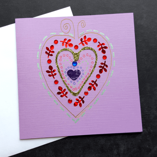 Love Heart Card 2 - nancyeartist.com