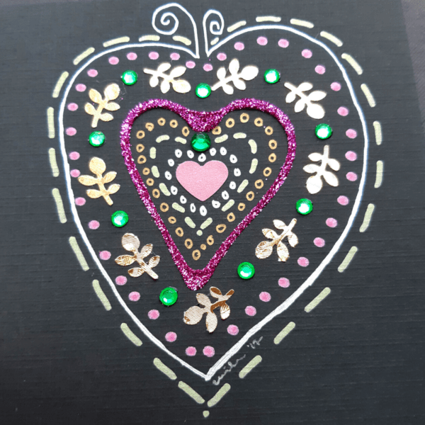 Love Heart Card 1 - nancyeartist.com
