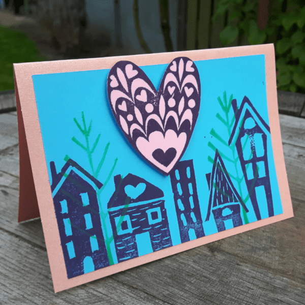 Stamped House Card 1 - nancyeartist.com
