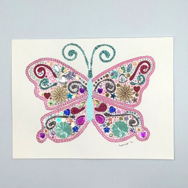 Small Butterfly In Pink - nancyeartist.com