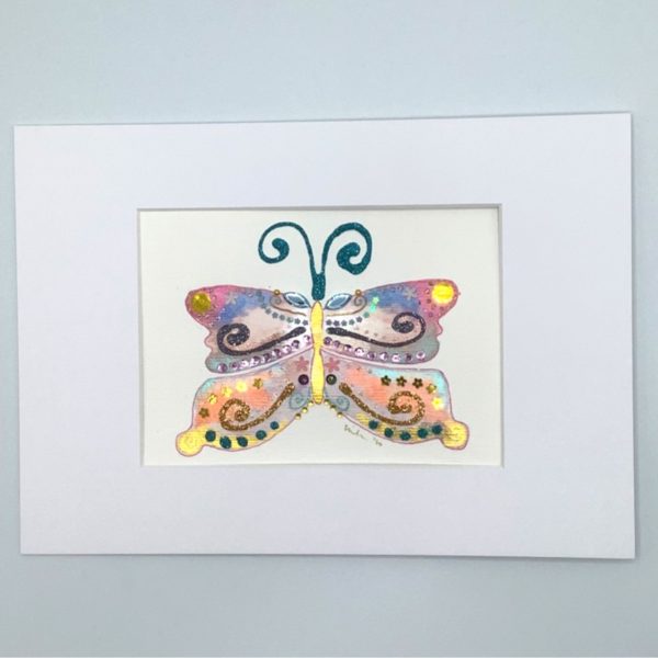 Pastel Watercolour Butterfly 3 - nancyeartist.com