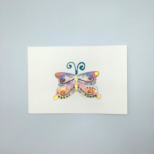 Pastel Watercolour Butterfly 1 - nancyeartist.com