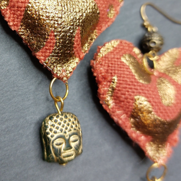 Bronze Buddha Earrings 2 - nancyeartist.com